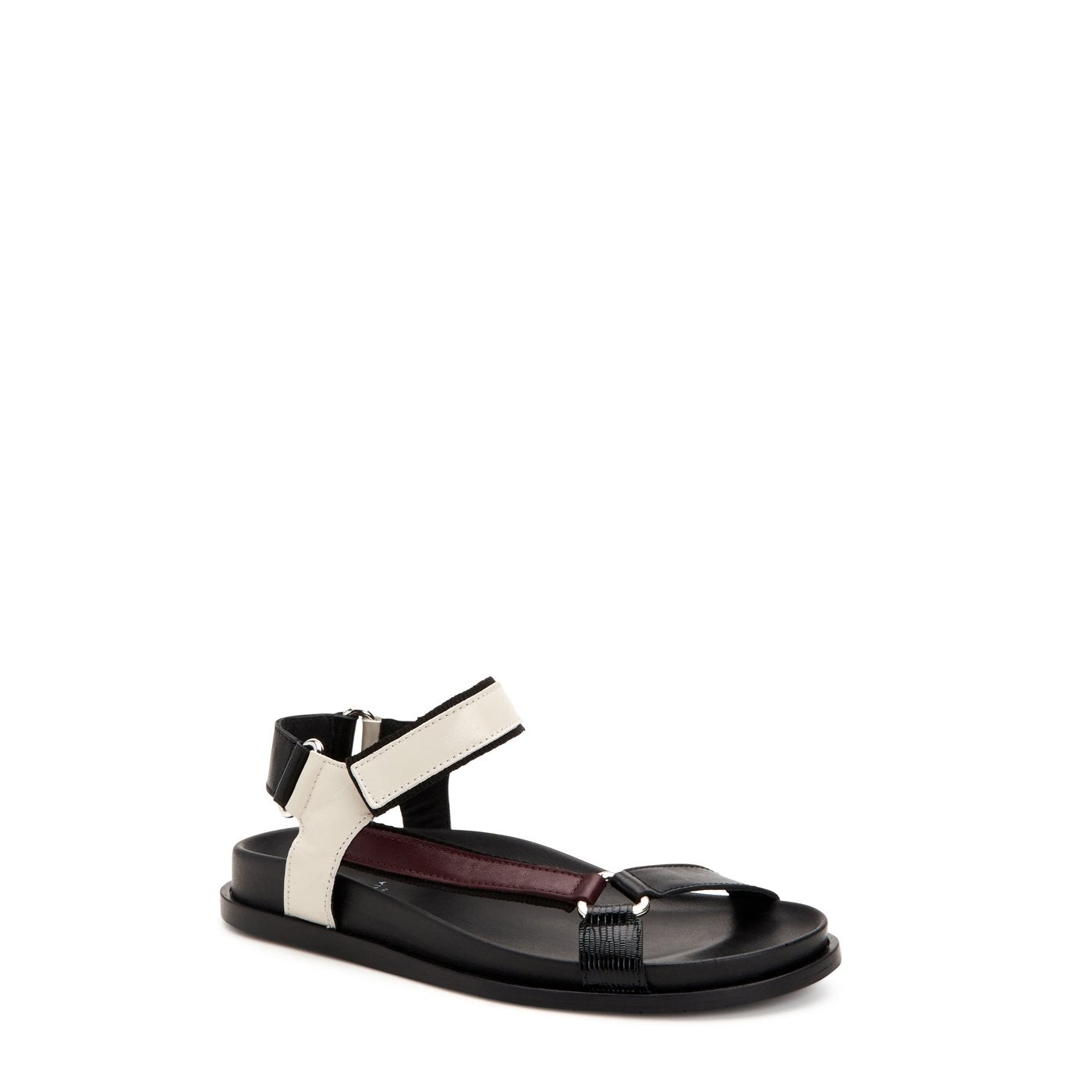 BLACK/WINE/OFF WHITE