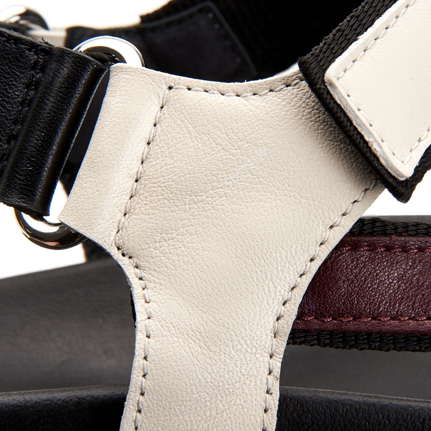 BLACK/WINE/OFF WHITE